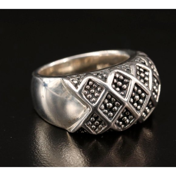 Michael Dawkins Sterling Silver Granulation Ring - Size 5.75 or 6 - Picture 5 of 8